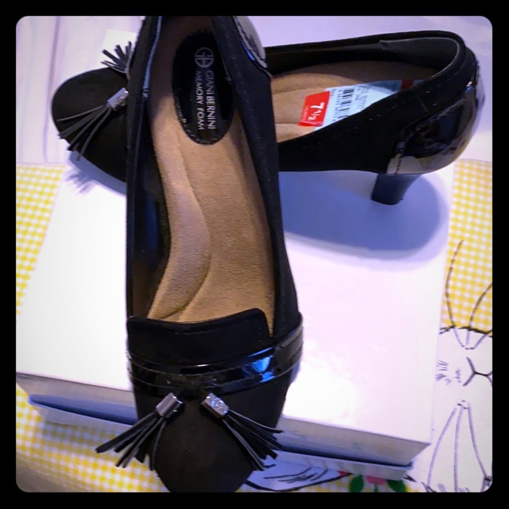 Gianni Bernini Suede Patent Heels 7.5 M